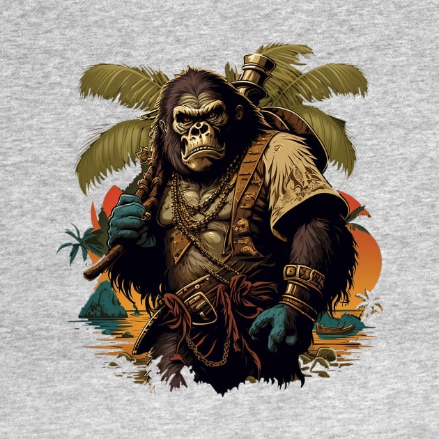 gorilla pirate by lets find pirate